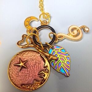 18 inch Gold Plated Charm Necklace